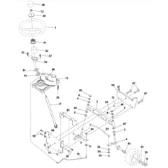 McCulloch M200107HRB - 96061022803 - 2010-10 - Steering Parts Diagram