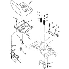 McCulloch M200107HRB - 96061031600 - 2010-09 - Seat Parts Diagram