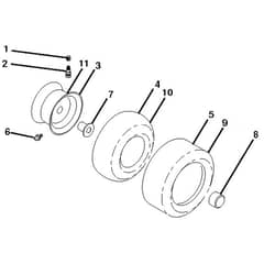 McCulloch M200117H - 96041022200 - 2010-12 - Wheels and Tyres Parts Diagram