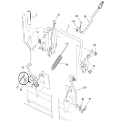 McCulloch M200-107TC - 96051006900 - 2014-06 - Mower Lift - Deck Lift Parts Diagram