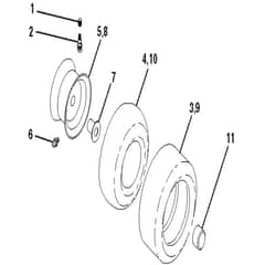 McCulloch M200-107TC - 96051006900 - 2014-06 - Wheels and Tyres Parts Diagram
