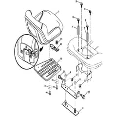 McCulloch M200-107TC - 96051015300 - 2016-07 - Seat Parts Diagram