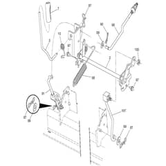 McCulloch M200-117T - 96041029802 - 2013-04 - Mower Lift - Deck Lift Parts Diagram