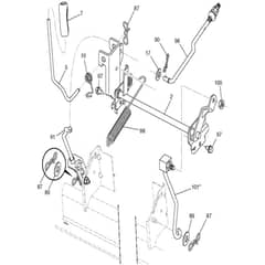 McCulloch M200-117T - 96041033901 - 2014-04 - Mower Lift - Deck Lift Parts Diagram