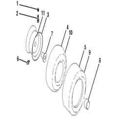 McCulloch M200-117T - 96041033901 - 2014-04 - Wheels and Tyres Parts Diagram