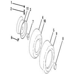 McCulloch M22042H - 96041023500 - 2011-05 - Wheels and Tyres Parts Diagram