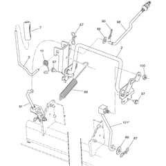 McCulloch M220-107C - 96051007002 - 2013-07 - Mower Lift - Deck Lift Parts Diagram