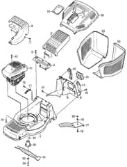 M2 HP COMBI - 2002 - 12-1581-76 - Mountfield Rotary Mower Main Assembly Diagram