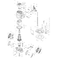 Makita M3600 - Router - Power Tool Diagram