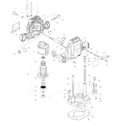 Makita M3601 - Router - Power Tool Diagram