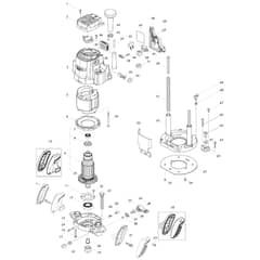 Makita M3602 - Router - Power Tool Diagram
