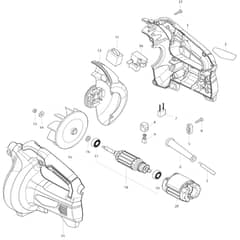 Makita M4000 - Blower - Power Tool Diagram