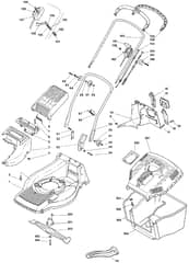 M40 PD - 2007 - 292502023/CAL - Mountfield Rotary Mower Main Assembly Diagram