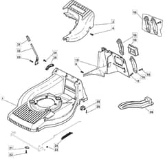 M41 PD - 2007 - 292502043/MO7 - Mountfield Rotary Mower Deck Diagram