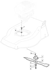 M430 HP - 2009 - 294434023/CAI - Mountfield Rotary Mower Blade Diagram
