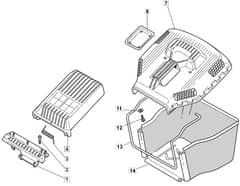 M43 PD - 2007 - 292502143/MO7 - Mountfield Rotary Mower Grass Bag Diagram