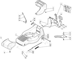 M4510 HP - 2009 - 292451043/M09 - Mountfield Rotary Mower Deck Diagram