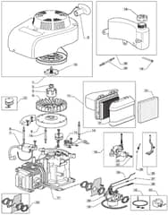 M4510 HP - 2009 - 292451043/M09 - Mountfield Rotary Mower WBE0702 Engine Diagram
