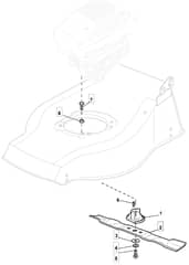 M462 HP - 2010-2013 - 294484033/CAI - Mountfield Rotary Mower Blade Diagram