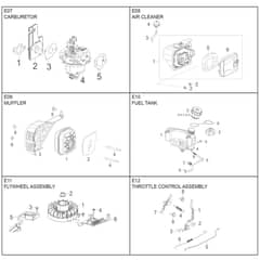 McCulloch M46-120 R Classic - 2019-02 - Engine Rato Rvm120 (B) Parts Diagram