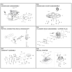 McCulloch M46-120 RE Classic - 2019-03 - Engine Rato Rvm120 (A) Parts Diagram