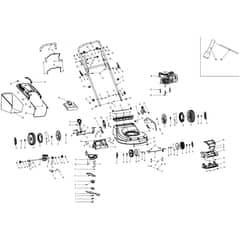 Cobra M46SPCVX - Lawn Mower Mar 2025 Main Diagram