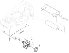 M480 R ES - 2008 - 292505523/UM8 - Mountfield Rotary Mower Wheels Diagram