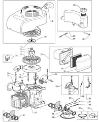 M484 R - 2008-2010 - 292505043/UM8 - Mountfield Rotary Mower WBE0701 Engine Diagram