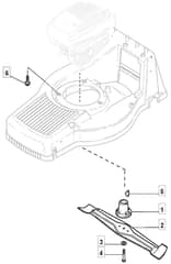 M484 R ES - 2009 - 292505523/UM9 - Mountfield Rotary Mower Blade Diagram