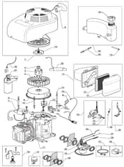 M484 R ES - 2009 - 292505523/UM9 - Mountfield Rotary Mower WBE0701 Engine Diagram