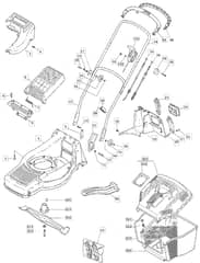 M4 HP - 2006 - 12-5534-83 - Mountfield Rotary Mower Main Assembly Diagram