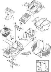 M4 SP TRI-CUT - 2003 - 12-5603-80 - Mountfield Rotary Mower Main Assembly Diagram