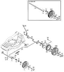 M4 SP TRI-CUT - 2003 - 12-5603-80 - Mountfield Rotary Mower Wheels Diagram