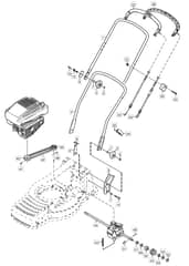 M4 SP TRI-CUT - 2004 - 12-5686-81 - Mountfield Rotary Mower Handle Diagram