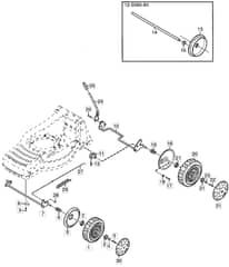 M4 SPE TRI-CUT - 2003 - 12-5698-80 - Mountfield Rotary Mower Wheels Diagram
