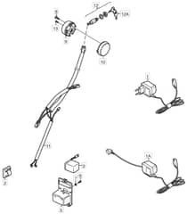 M4 SPE TRI-CUT - 2004 - 12-5698-81 - Mountfield Rotary Mower Electric Start Diagram