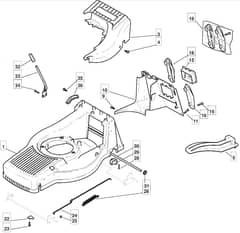 M5010 HP - 2008 - 292501043/MO8 - Mountfield Rotary Mower Deck Diagram