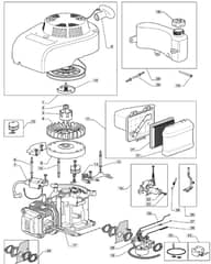 M5010 HP - 2008 - 292501043/MO8 - Mountfield Rotary Mower WBE0701 Engine Diagram