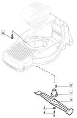 M5010 PD - 2008 - 292502043/M08 - Mountfield Rotary Mower Blade Diagram