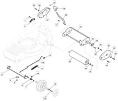 M5010 R PD - 2009 - 292505043/M09 - Mountfield Rotary Mower Roller Diagram