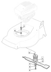 M510 PD - 2009 - 294538023/CAI - Mountfield Rotary Mower Blade Diagram
