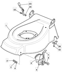 M510 PD - 2010 - 294538123/CAI - Mountfield Rotary Mower Deck Diagram