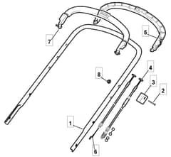 M510 PD - 2010 - 294538123/CAI - Mountfield Rotary Mower Upper Handle Diagram