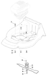 M512 PD 3S BW - 2010 - 292157833/M10 - Mountfield Rotary Mower Blade Diagram
