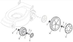 M512 PD 3S BW - 2010 - 292157833/M10 - Mountfield Rotary Mower Wheels Diagram