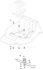 M512 PD 3S BW - 2010 - 292157838/M10 - Mountfield Rotary Mower Blade Diagram