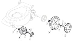 M512 PD BW BBC - 2010 - 292157333/M10 - Mountfield Rotary Mower Wheels Diagram