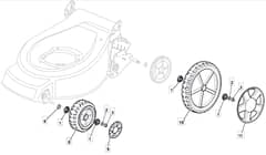 M512 PD BW BBC - 2010 - 292157338/M10 - Mountfield Rotary Mower Wheels Diagram