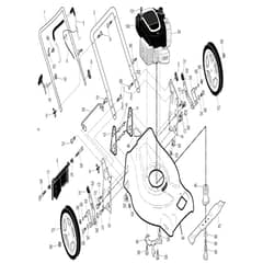 McCulloch M51-140WF - 96141027000 - 2013-01 - Frame Parts Diagram