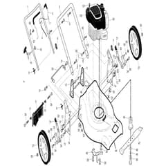 McCulloch M51-140WF - 96141027001 - 2013-10 - Frame Parts Diagram